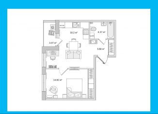 Продажа 1-ком. квартиры, 44.1 м2, Санкт-Петербург, метро Лесная