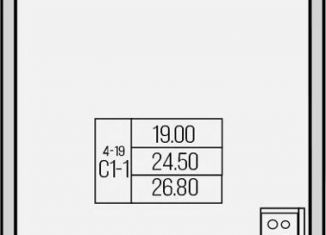 Продам квартиру студию, 26.8 м2, городской посёлок Кузьмоловский