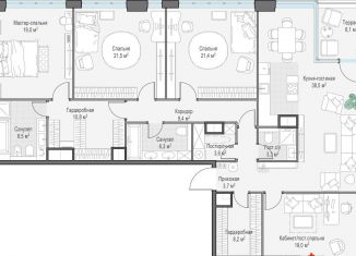 Продам 3-комнатную квартиру, 178.2 м2, Москва, метро Ломоносовский проспект, проспект Генерала Дорохова, 39к2А