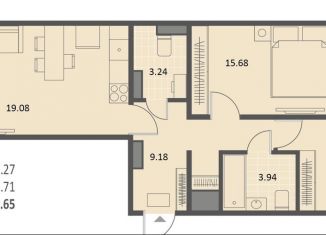 Продается 2-комнатная квартира, 66.7 м2, Воронеж, Ленинский район