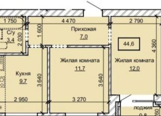 Продаю 2-ком. квартиру, 44.6 м2, Барнаул