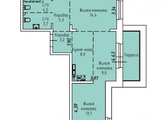 Продаю 2-комнатную квартиру, 67.9 м2, Иркутск, Култукская улица, 26, ЖК Стрижи Сити