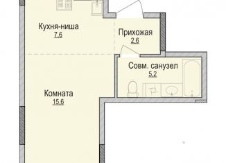 Квартира на продажу студия, 31 м2, Ижевск, Камбарская улица, 94к4