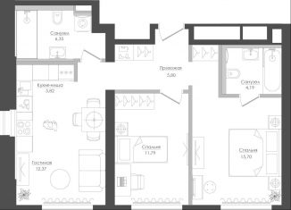 Продается 2-комнатная квартира, 63.6 м2, Москва, САО