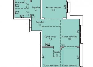 Продажа 4-комнатной квартиры, 85.1 м2, Иркутская область, Култукская улица, 16