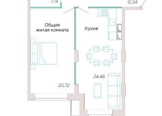 Продам однокомнатную квартиру, 64.7 м2, Самарская область, Спортивная улица, 21