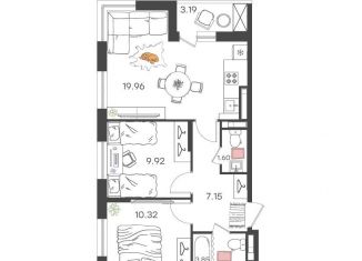 Продается 3-ком. квартира, 54.4 м2, Ульяновск, улица Александра Невского, 4Ак1, Засвияжский район