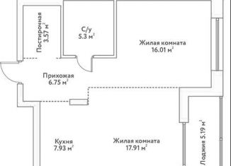 Продается 2-ком. квартира, 60.1 м2, Новосибирск, Заельцовский район, Дачное шоссе, 20Б