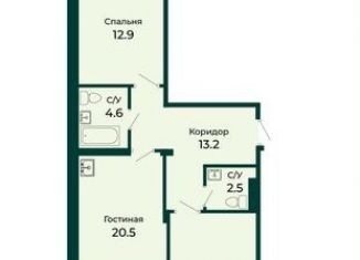 Продам 3-комнатную квартиру, 80.3 м2, посёлок Солонцы, жилой комплекс Эко, 2