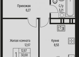 Продаю однокомнатную квартиру, 32 м2, аул Новая Адыгея, улица Тургеневское шоссе, 2