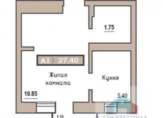 Продается 1-комнатная квартира, 27.4 м2, Красноярск, улица Ленинского Комсомола, 25