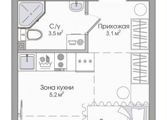 Продам однокомнатную квартиру, 21 м2, Сортавала