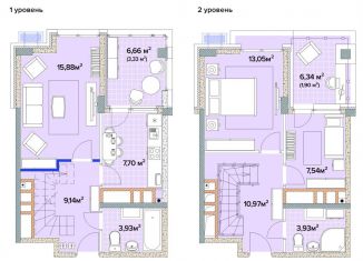 Продам 3-ком. квартиру, 79.6 м2, Краснодарский край, Тепличная улица, 4к3