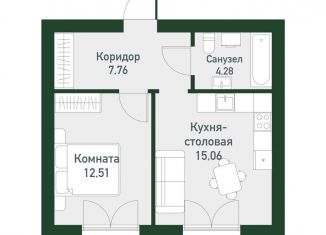 Продаю 1-комнатную квартиру, 40.9 м2, Екатеринбург, метро Чкаловская