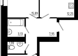 Продам двухкомнатную квартиру, 56.4 м2, Татарстан, жилой комплекс Притяжение, 2