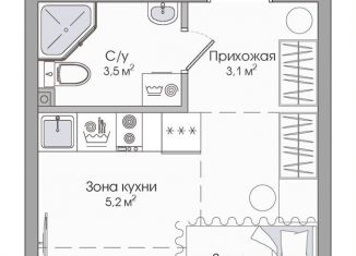 Продаю 1-комнатную квартиру, 21 м2, Карелия