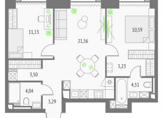 Продаю 2-комнатную квартиру, 63.9 м2, Москва, метро Дмитровская