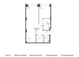 Продаю однокомнатную квартиру, 61 м2, Москва, ЗАО, жилой комплекс Нова, к3