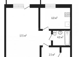 Продается 1-ком. квартира, 31.9 м2, Тюмень, улица Коммунаров, 5, Центральный округ