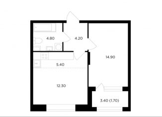 Продам 2-ком. квартиру, 44.1 м2, Мытищи, проспект Астрахова, 14Б