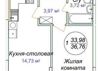 Продажа однокомнатной квартиры, 36.8 м2, Минеральные Воды