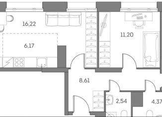 Продается 2-комнатная квартира, 67.4 м2, Москва, Рязанский проспект, 2с27, Нижегородский район