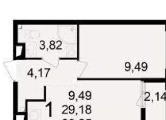 Продается квартира студия, 30.3 м2, Рязань, Железнодорожный район