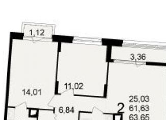 Продам квартиру студию, 63.7 м2, Рязань