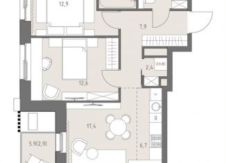 Продаю 3-ком. квартиру, 72.5 м2, Москва, Можайский район