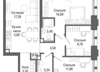 Продается 3-комнатная квартира, 86 м2, Москва, ЖК Селигер Сити, Ильменский проезд, 14к1