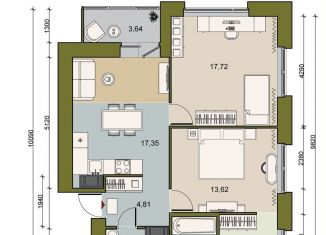 Продается 2-ком. квартира, 66.5 м2, городской посёлок Новоселье