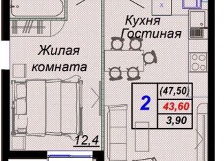 2-ком. квартира на продажу, 47.5 м2, посёлок городского типа Дагомыс