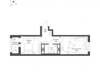 Продается 1-ком. квартира, 43.4 м2, Свердловская область