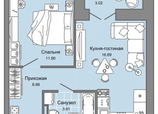 Продается двухкомнатная квартира, 41 м2, Кировская область, улица 4-й Пятилетки, 84