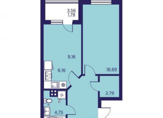 Продам однокомнатную квартиру, 50.7 м2, Воронеж, Центральный район, улица Ломоносова, 116/25