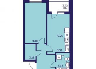 Продается 1-ком. квартира, 52.7 м2, Воронежская область, улица Ломоносова, 116/25