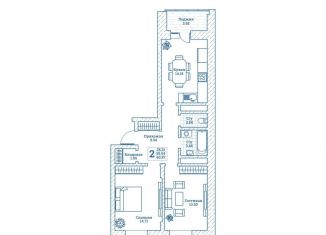 2-ком. квартира на продажу, 61.2 м2, Московская область, улица Генерала Ковачевича, 10