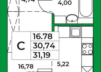 1-ком. квартира на продажу, 31.2 м2, Республика Башкортостан