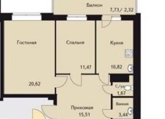 Продаю 3-ком. квартиру, 81.4 м2, Пермь, Углеуральская улица, 25, ЖК Весна