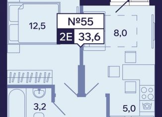 Продаю двухкомнатную квартиру, 33.6 м2, Саха (Якутия), Новопортовская улица, 1А/1