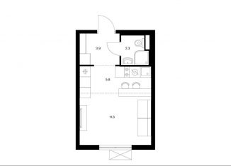 Продается квартира студия, 23.5 м2, Москва, станция Новохохловская, жилой комплекс Волжский Парк, 6.1