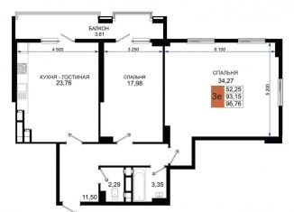 Продается 2-ком. квартира, 105.2 м2, Новороссийск