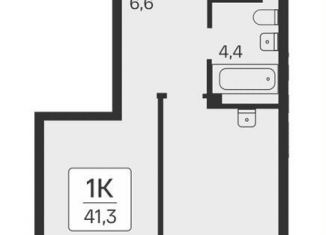 Продается 1-комнатная квартира, 41.2 м2, Новосибирск, Заельцовский район