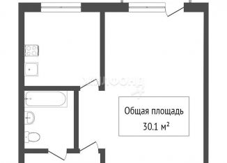 Продаю 1-ком. квартиру, 30.1 м2, Томск, улица Кулагина, 29