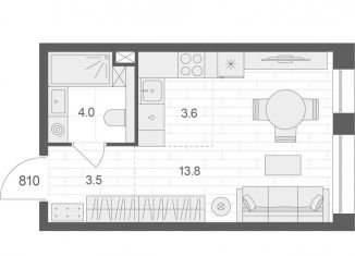 Продается квартира студия, 24.9 м2, Москва, ВАО, Электрозаводская улица, 60