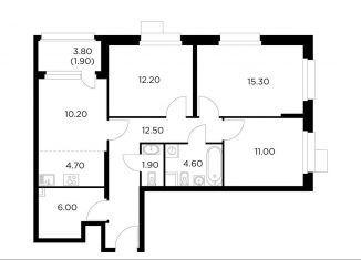 4-ком. квартира на продажу, 80.3 м2, Мытищи