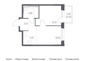 Продам 2-ком. квартиру, 32.9 м2, Москва, жилой комплекс Квартал Герцена, к2