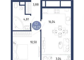 Продаю однокомнатную квартиру, 38.3 м2, Рязанская область