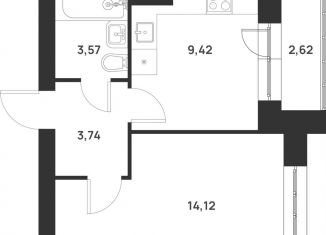 Продается 1-ком. квартира, 33.5 м2, Тула, Привокзальный территориальный округ, улица Героев России, 4