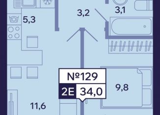 Продается 2-ком. квартира, 34 м2, Саха (Якутия), Новопортовская улица, 1А/1